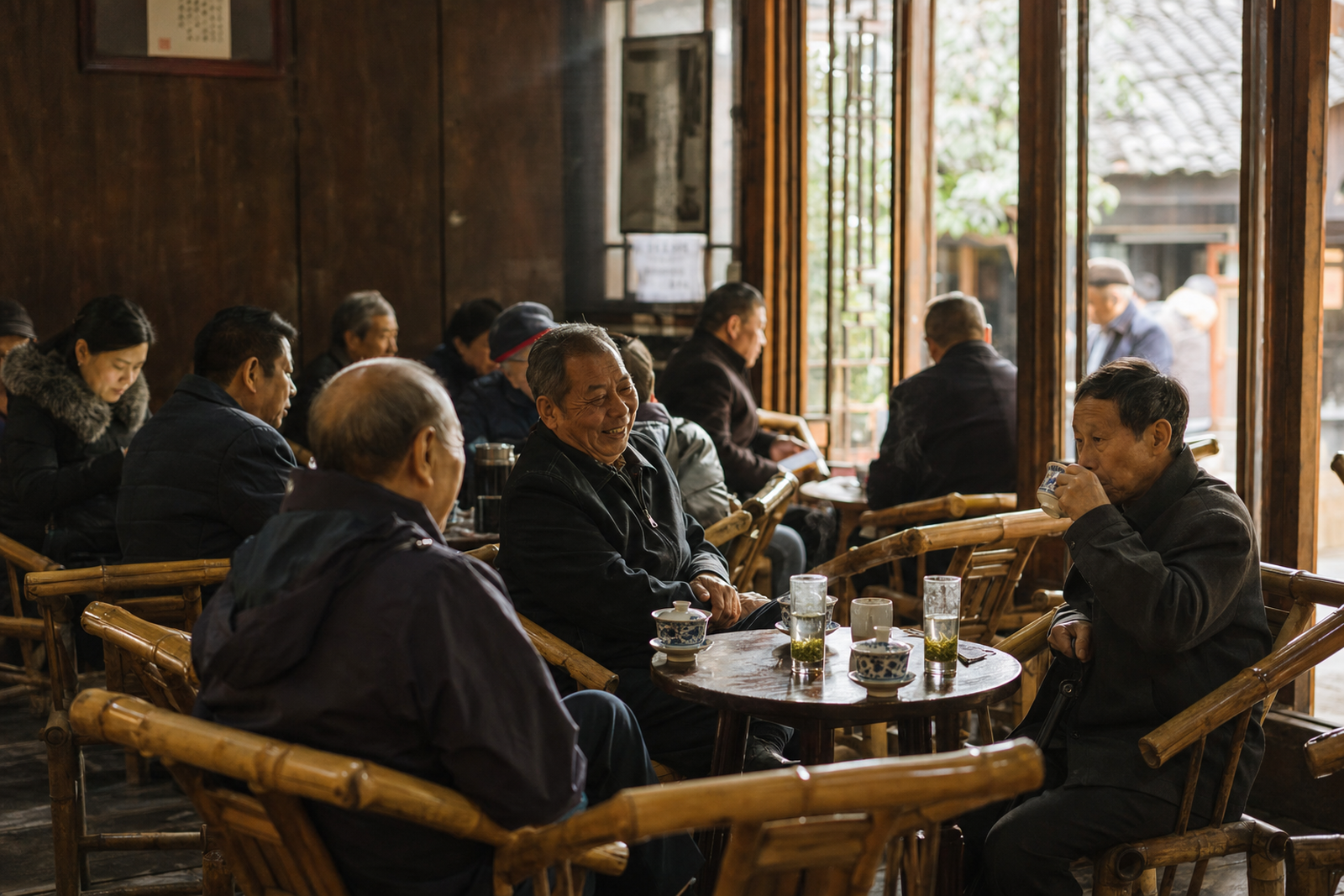 Chengdu teahouse life