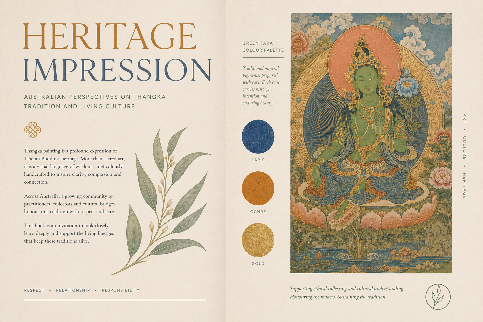 Heritage impression Thangka page